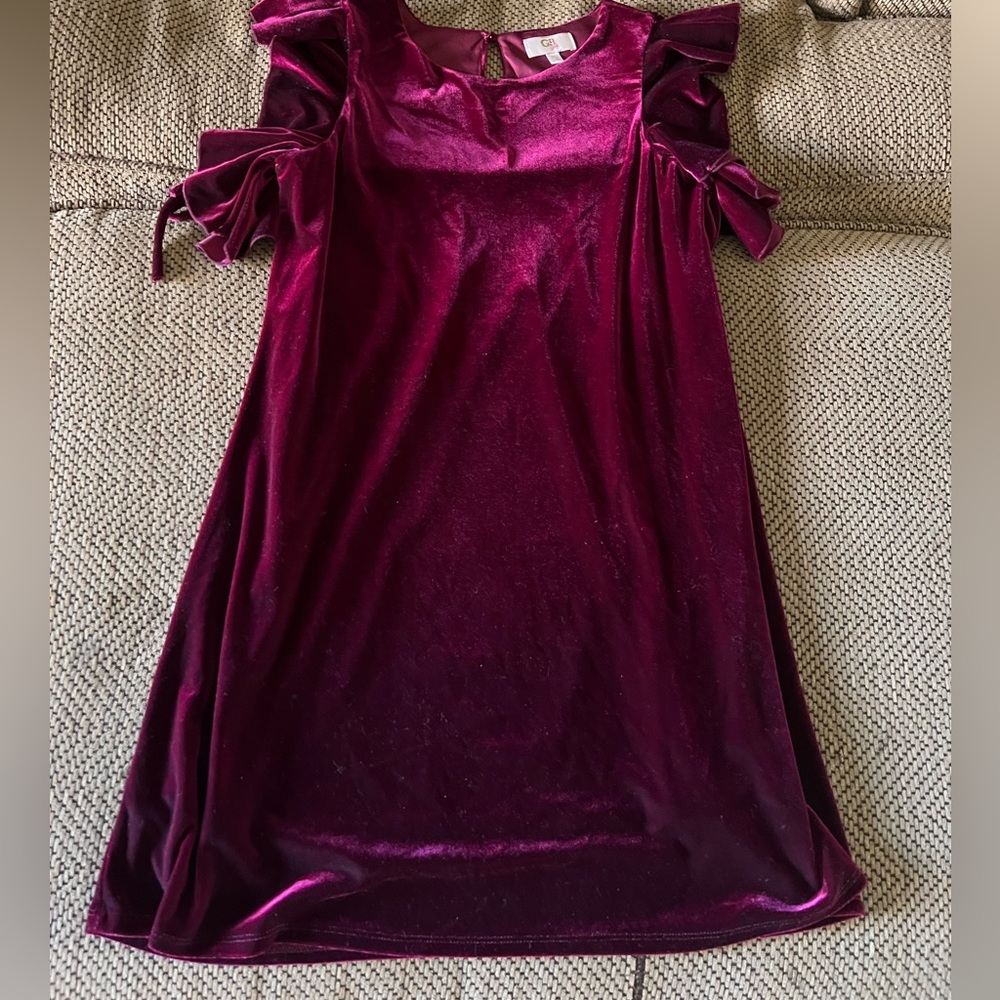 Gianni Bini young girls velvet dress size XL